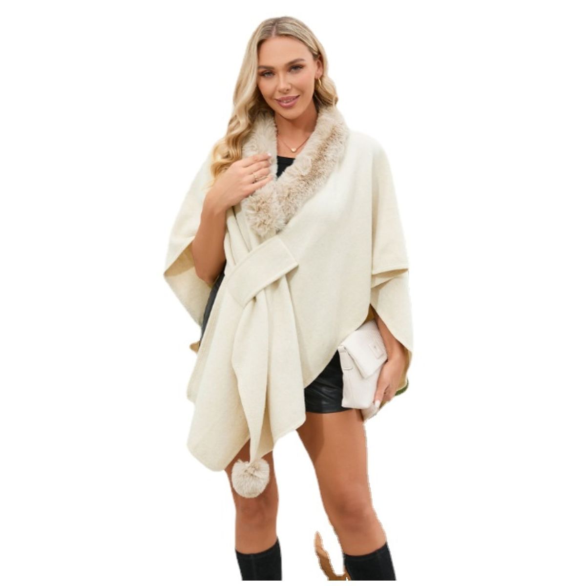 TIOZONEY - Chaqueta Efecto Gamuza Mujer