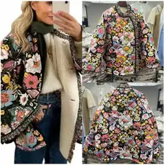 TIOZONEY - Chaqueta de moda mujer-Multicolor