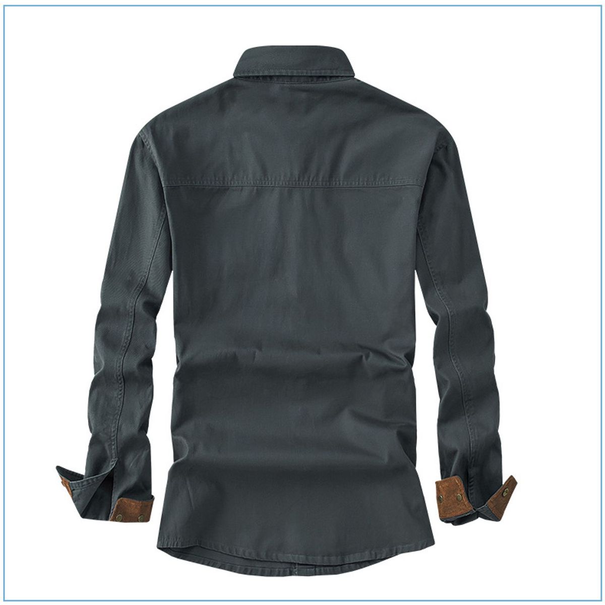TIOZONEY - Chaqueta casual de algodón con cuello alto para hombre