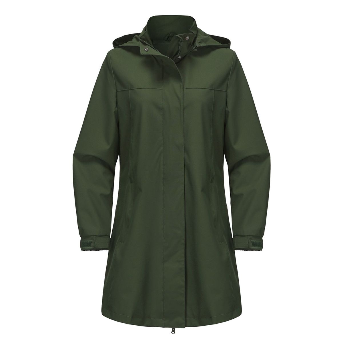 TIOZONEY - Chaqueta impermeable con capucha para mujer-Verde