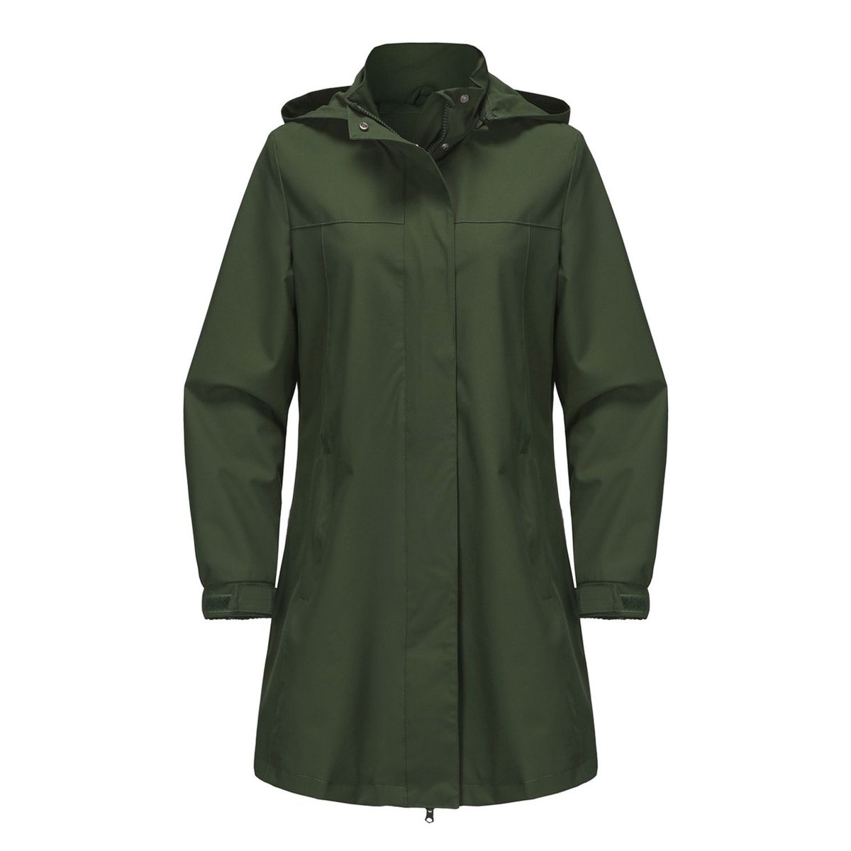 TIOZONEY - Chaqueta impermeable con capucha para mujer-Verde