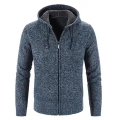 TIOZONEY - Chaqueta gruesa con capucha para hombre