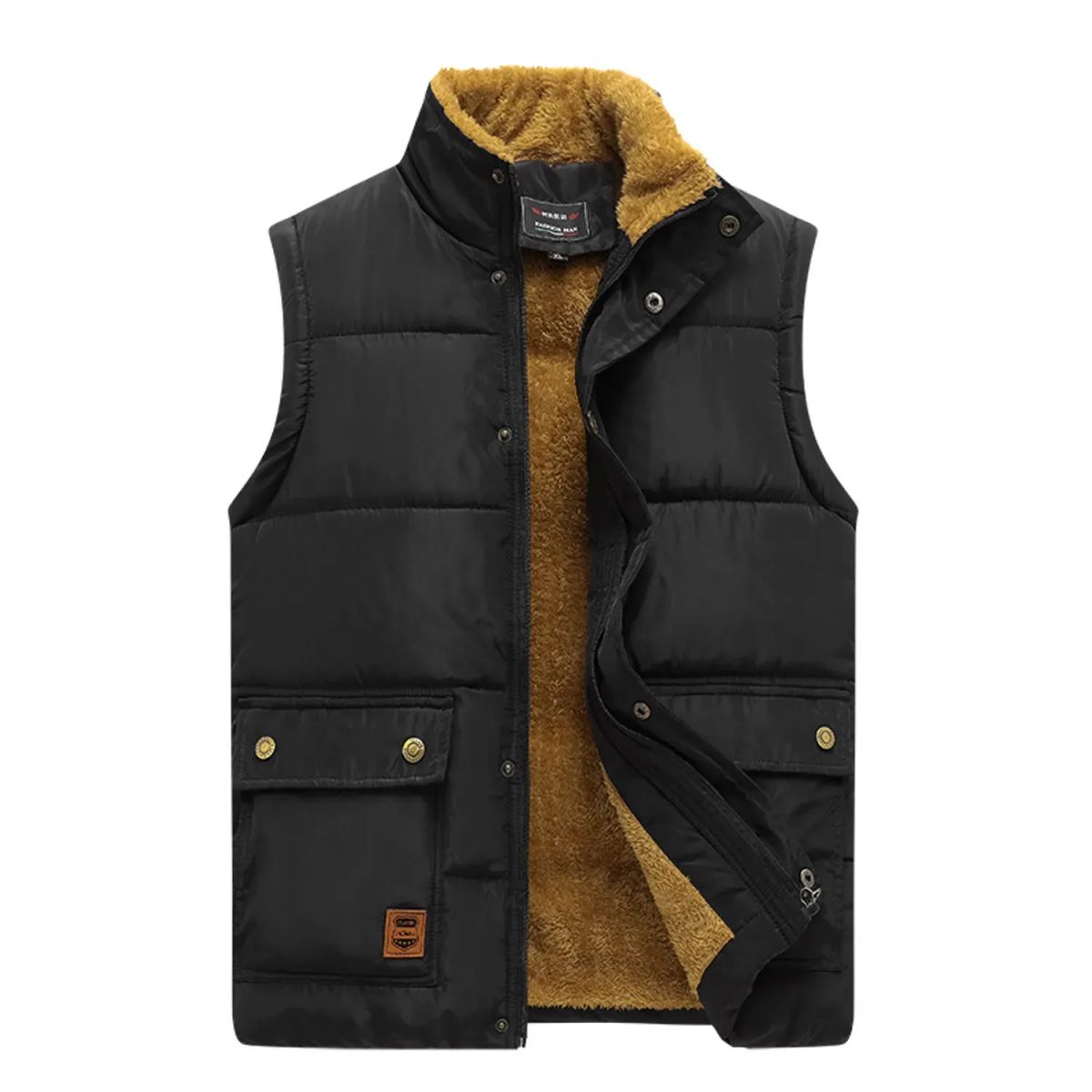 TIOZONEY - Chaqueta Sin Mangas Ripstop Liviana De Varon-Negro