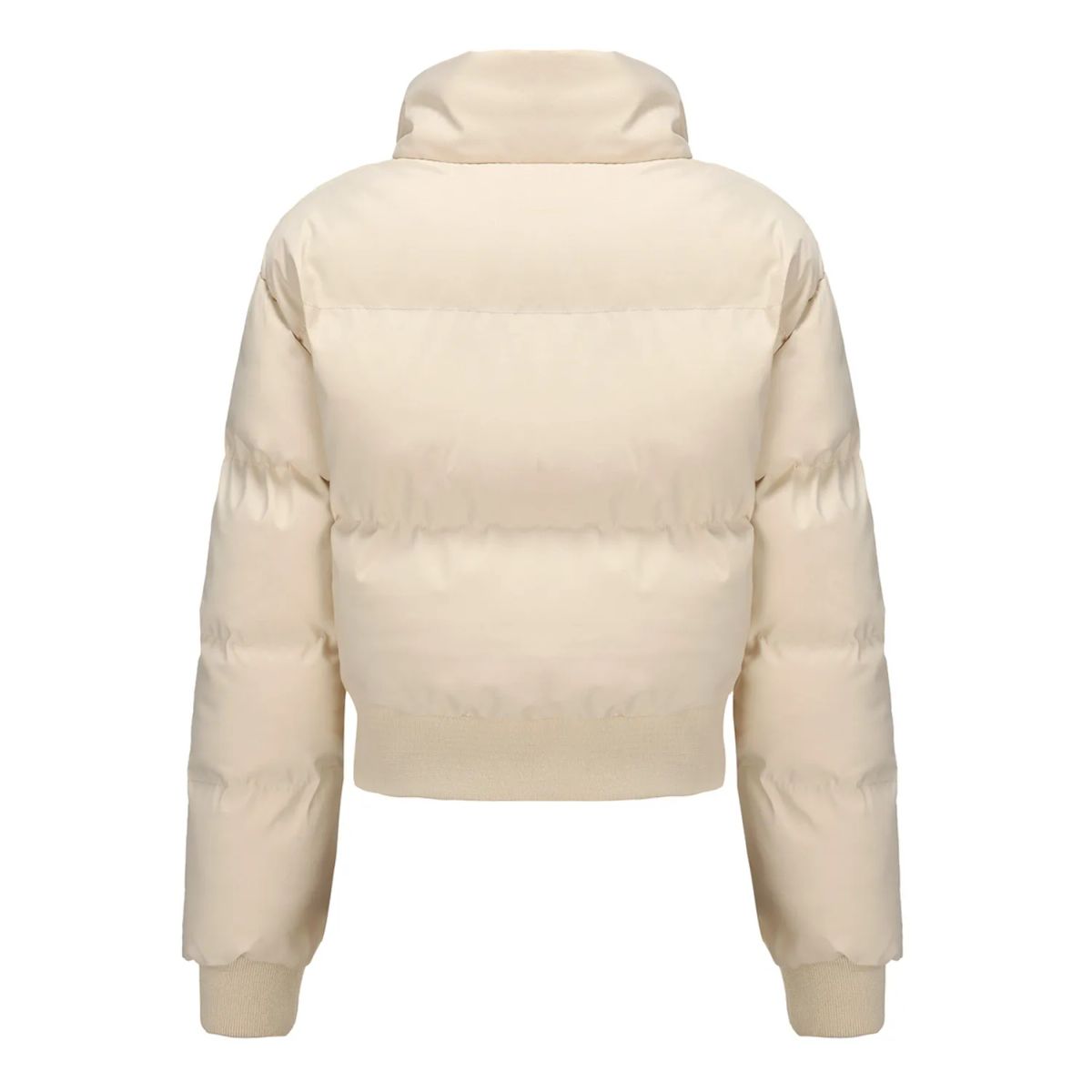 TIOZONEY - Chaqueta de cuello alto para mujer - Blanco
