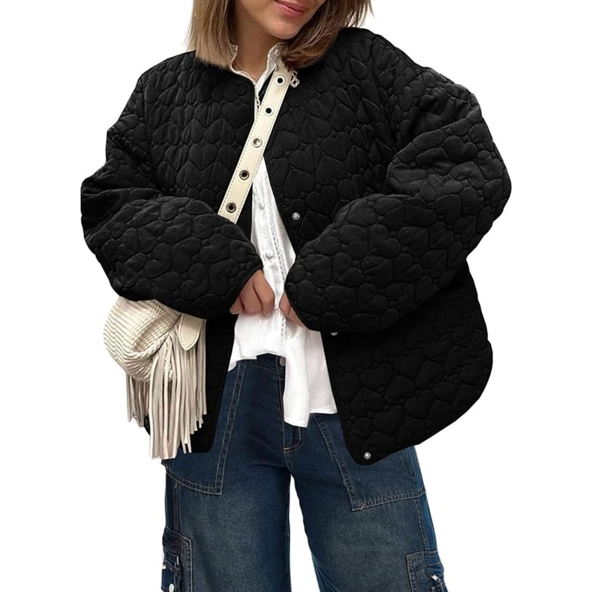 TIOZONEY - Chaqueta ligera acolchada para mujeres