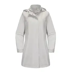 TIOZONEY - Chaqueta impermeable con capucha para mujer-Beige