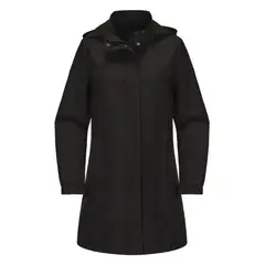TIOZONEY - Chaqueta impermeable con capucha para mujer-Negro