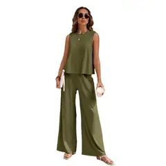 TIOZONEY - Blazer vest y pantalones casuales para mujeres Traje