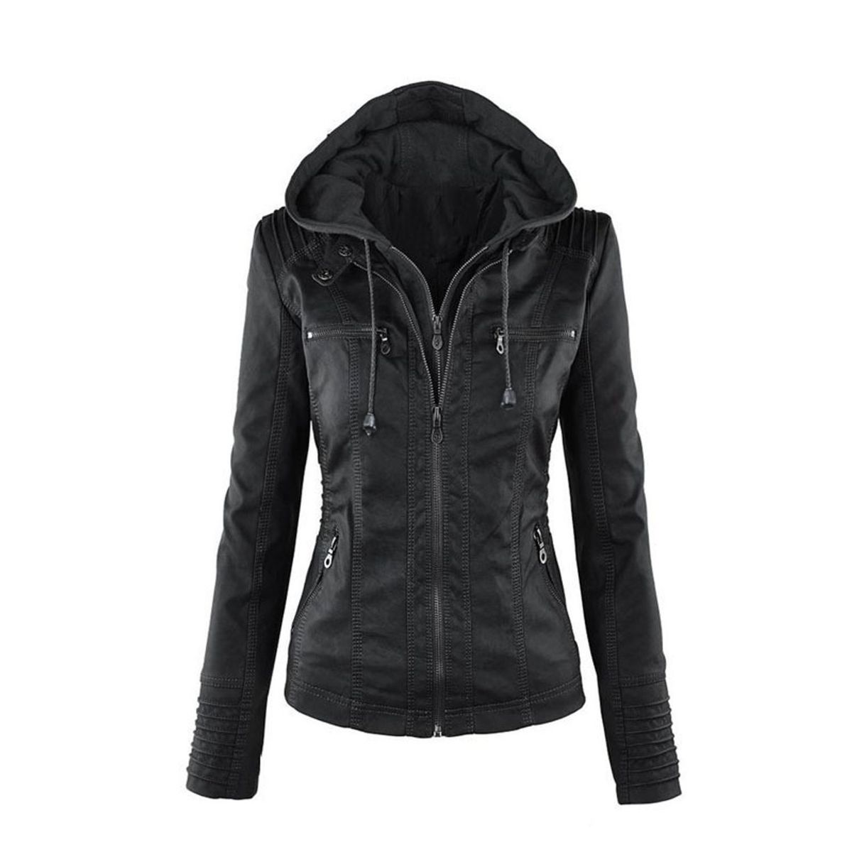 TIOZONEY - Chaqueta Eco PU Mujer