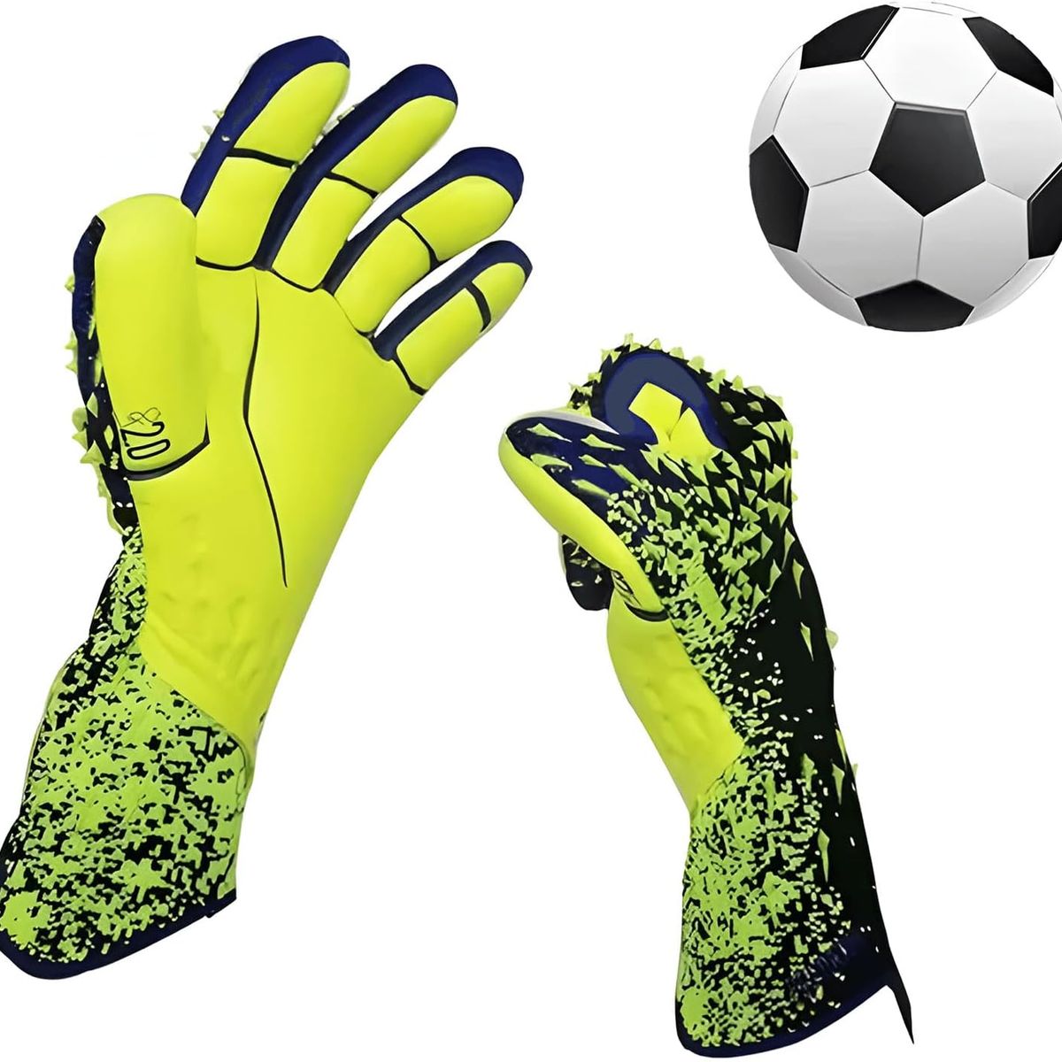 PUREPOWER - Guantes de arquero futbol,Guantes de Portero Profesionales y Transpirables para Niños y Adults- NO7