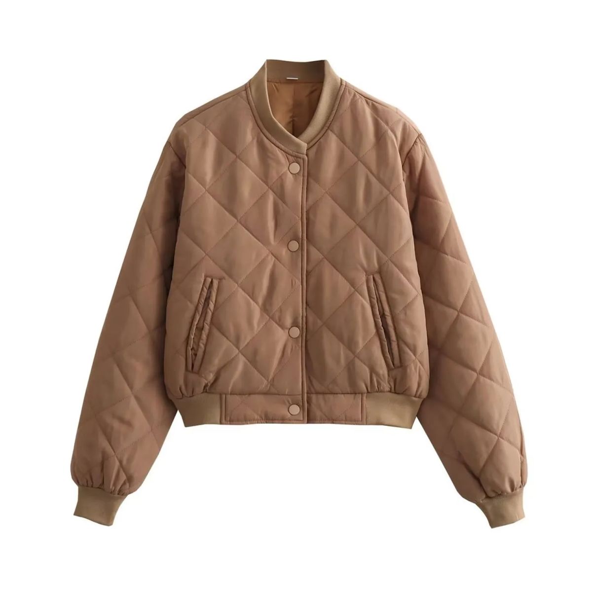TIOZONEY - Chaqueta acolchada de algodón - Café