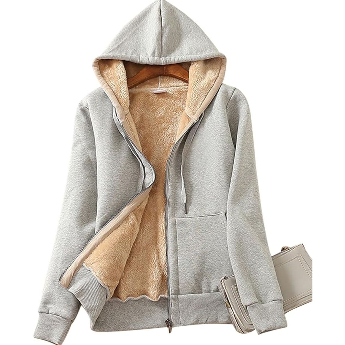 TIOZONEY - Chaqueta térmica con capucha para mujeres