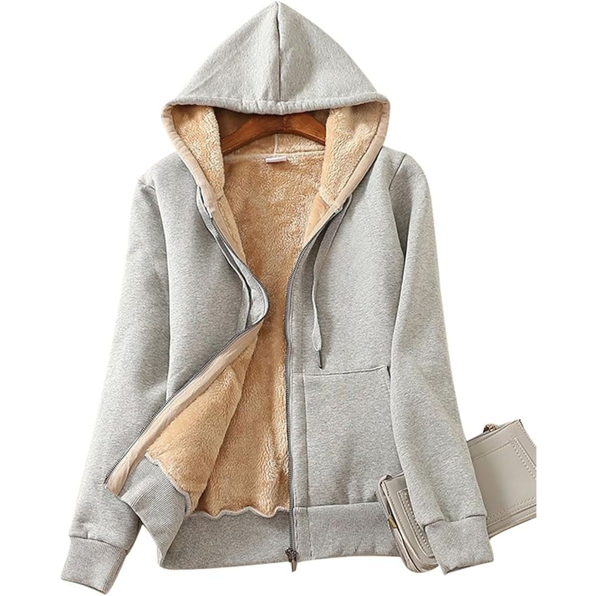 TIOZONEY - Chaqueta térmica con capucha para mujeres