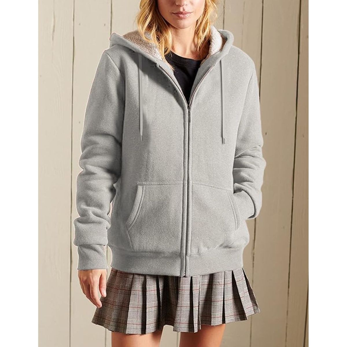 TIOZONEY - Chaqueta térmica con capucha para mujeres