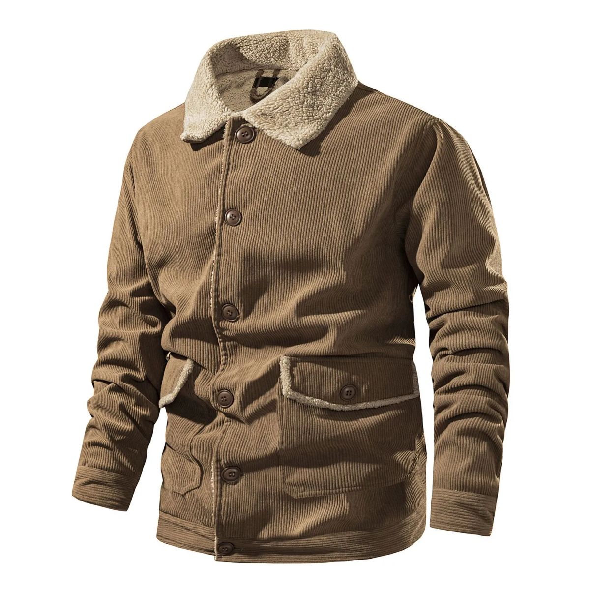 TIOZONEY - Chaqueta informal cálida y gruesa para hombre