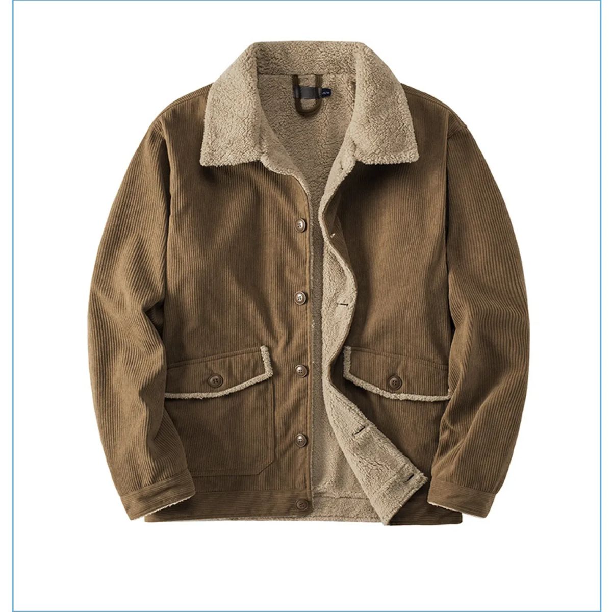 TIOZONEY - Chaqueta informal cálida y gruesa para hombre
