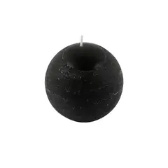 GENERICO - Set 6 Vela Decorativa Bola Color Negro