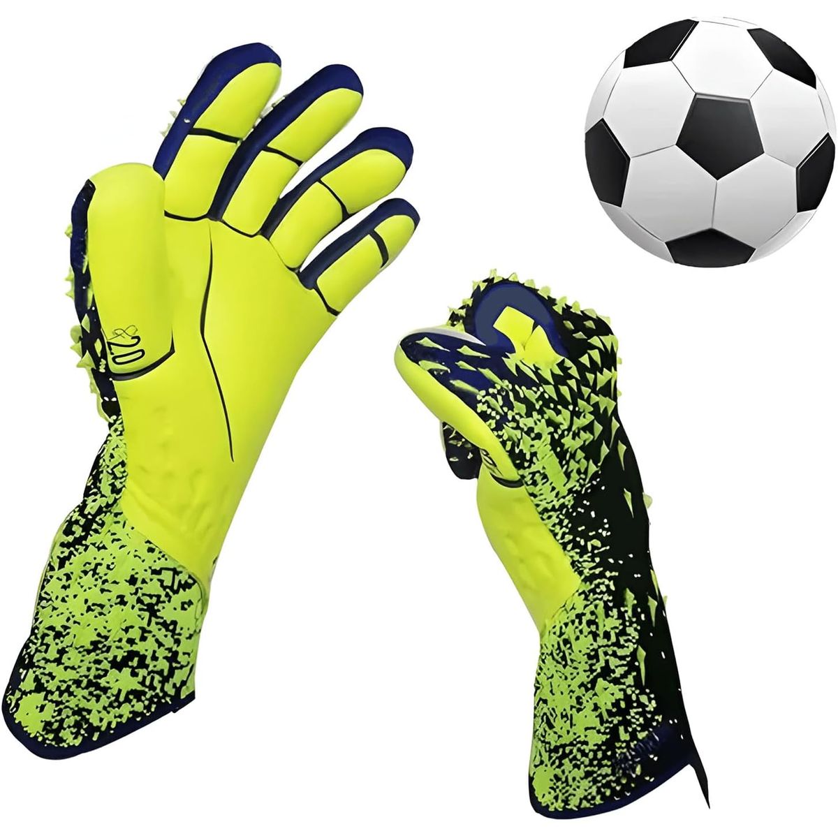 PUREPOWER - Guantes de arquero futbol,Guantes de Portero Profesionales y Transpirables para Niños y Adults- NO8