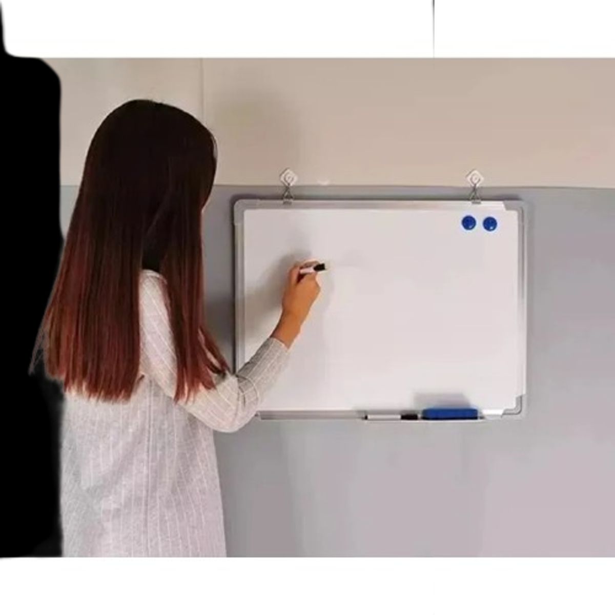 GENERICO - Pizarra Acrilica Magnetica Blanca 90x60 + Plumones