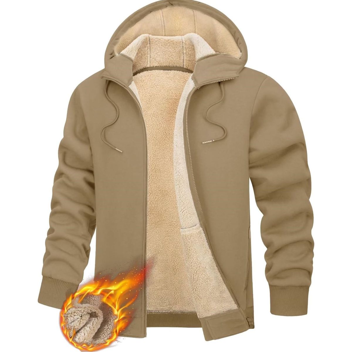 TIOZONEY - Sudadera con capucha para hombres de invierno