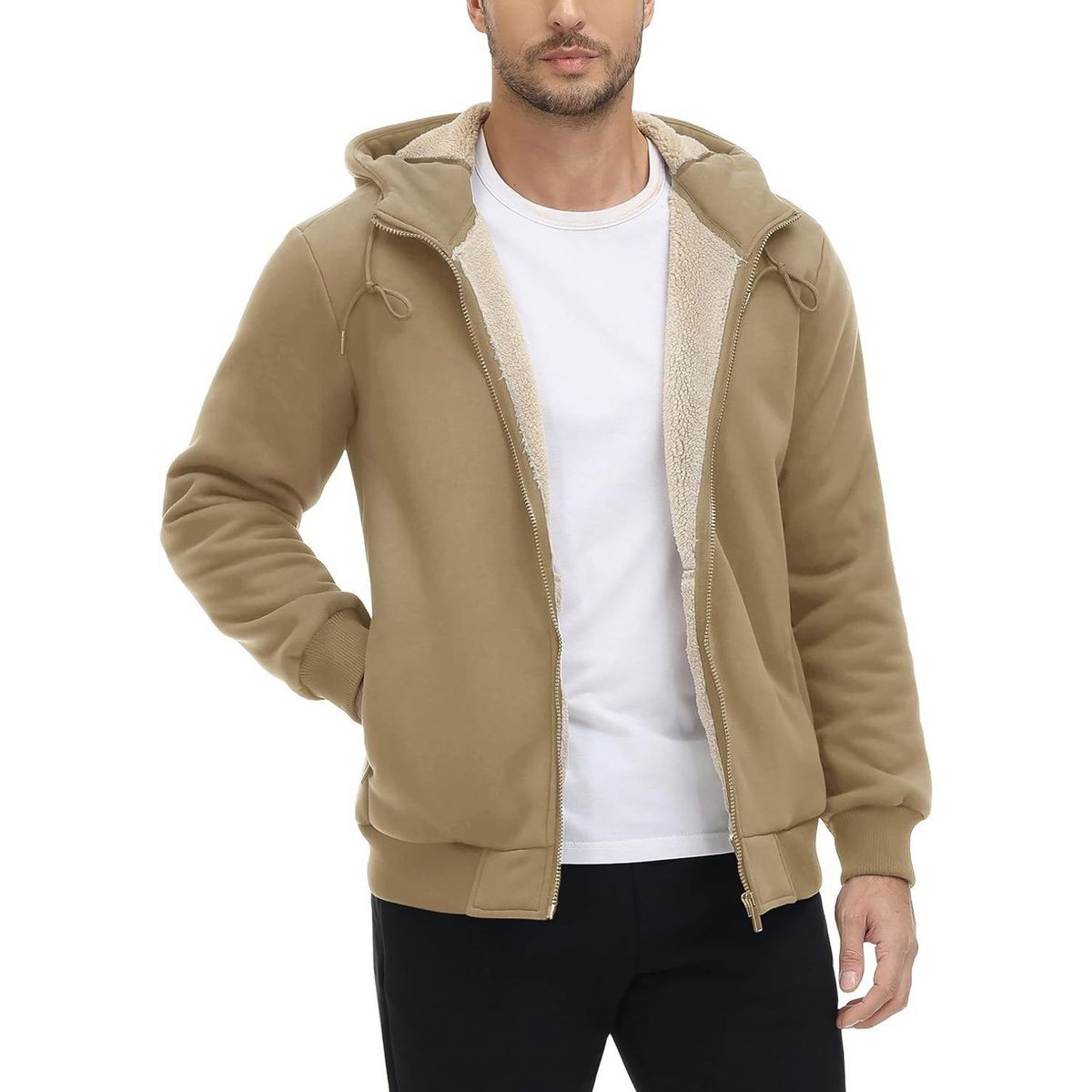 TIOZONEY - Sudadera con capucha para hombres de invierno
