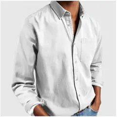 TIOZONEY - Camisa de manga larga para hombres