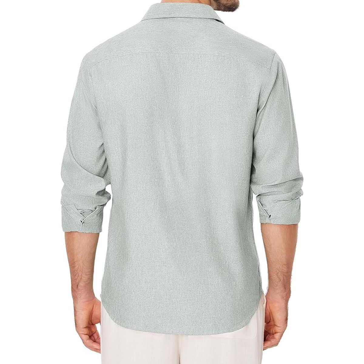 TIOZONEY - Camisa de manga larga para hombres