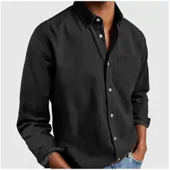 TIOZONEY - Camisa de manga larga para hombres