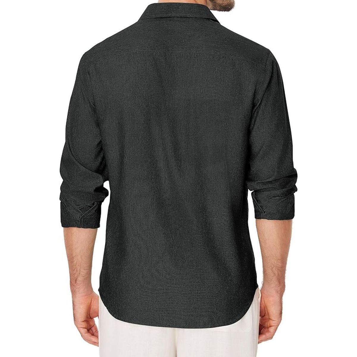 TIOZONEY - Camisa de manga larga para hombres