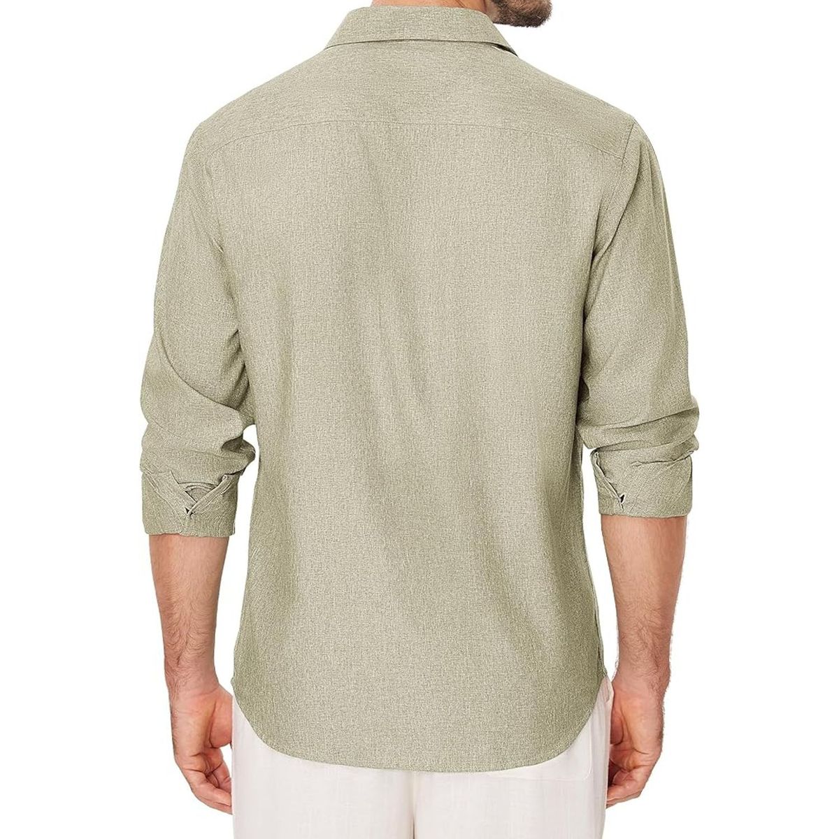 TIOZONEY - Camisa de manga larga para hombres