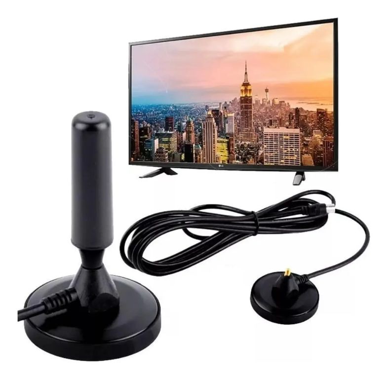 GENERICO Antena Tv Digital Abierta Hd Tvd Interior 360 Coaxial