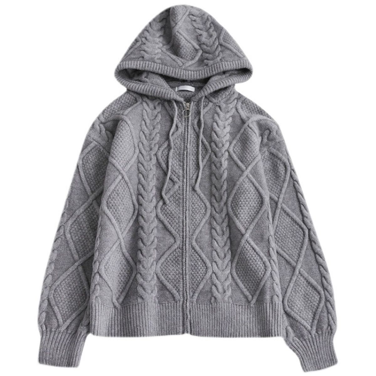 TIOZONEY - Chaqueta de suéter de lana para hombres