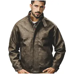 TIOZONEY - Chaqueta de solapa masculina blusa retro