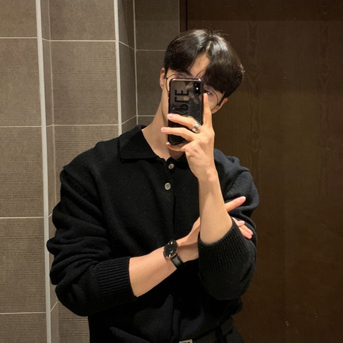 TIOZONEY - Camisa de punto polo para hombres