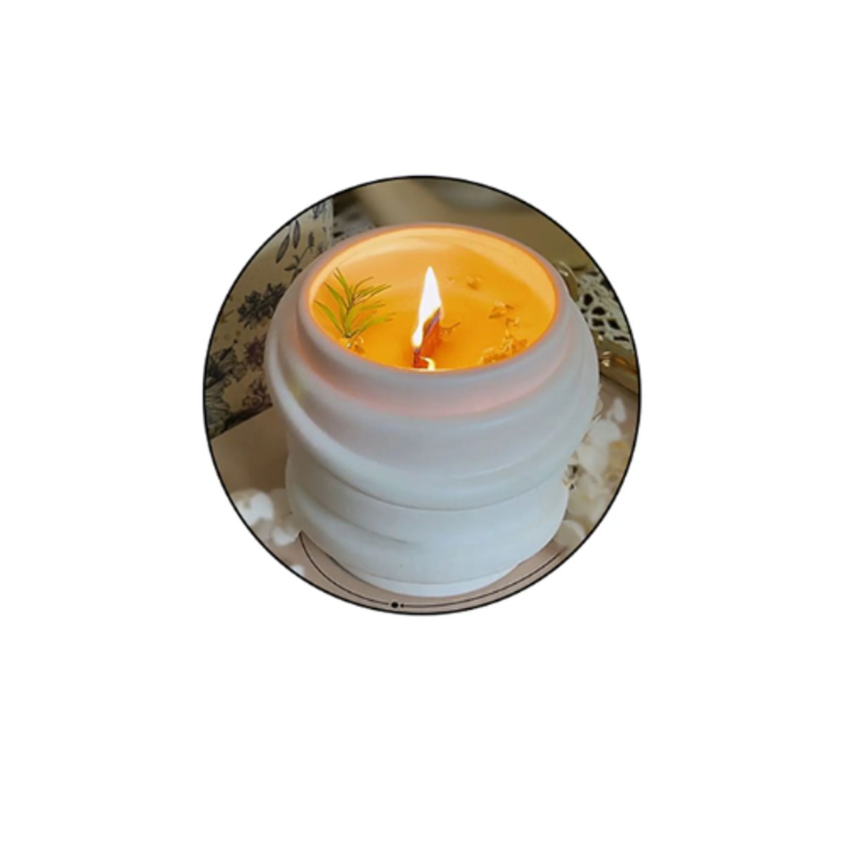 GENERICO - Set 6 Vela Aromatica Tambor Blanco