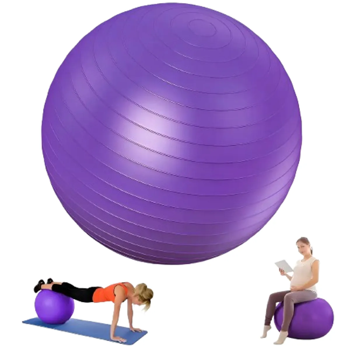 GENERICO - Balón Yoga Pilates Gym Gimnasia Fisioterapia Embarazo 65cm