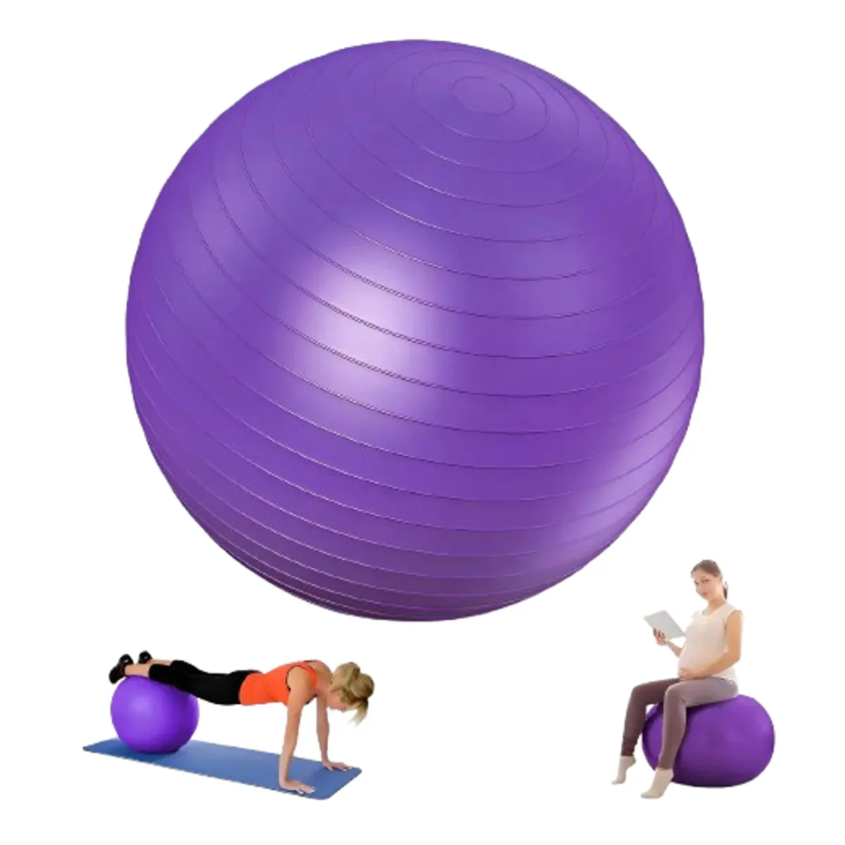 GENERICO - Balón Yoga Pilates Gym Gimnasia Fisioterapia Embarazo 65cm
