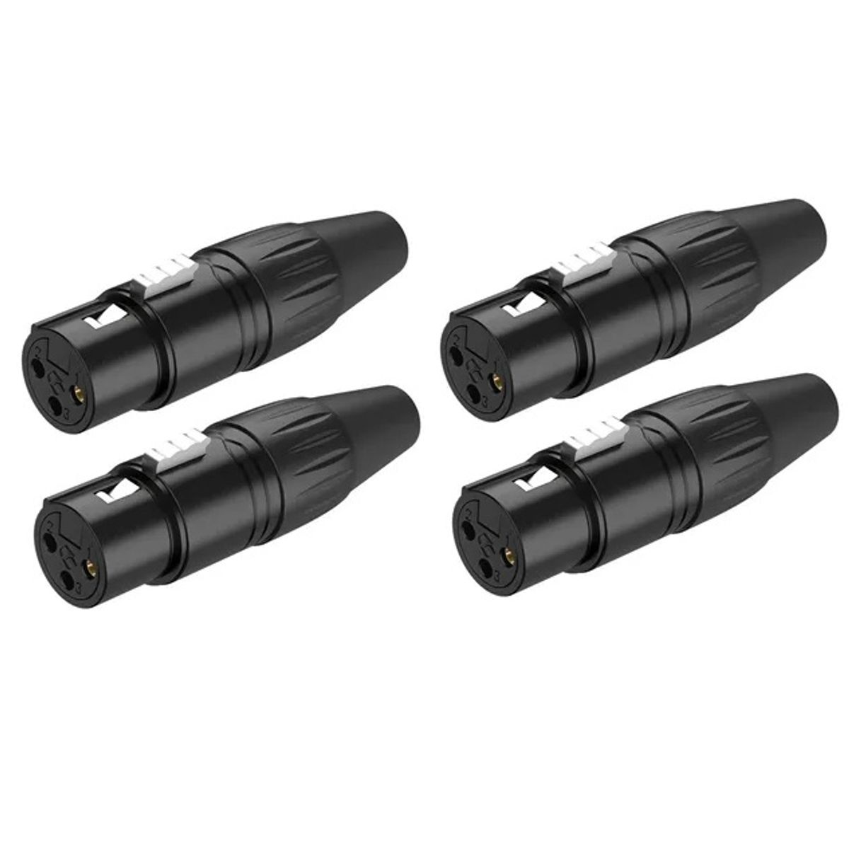 GENERICO - 4 Conectores de Microfono Nebraska XLR-F