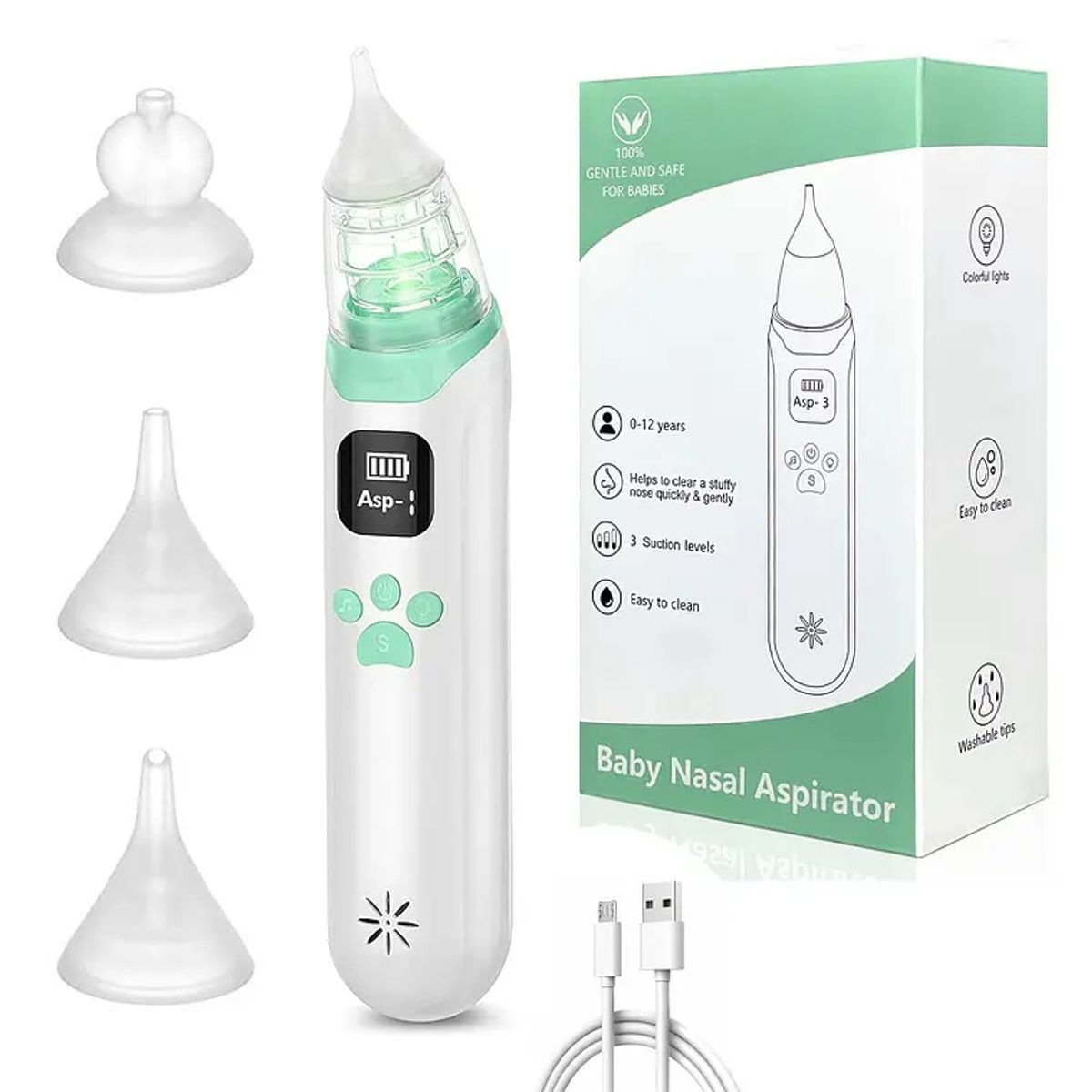 GENERICO - Aspirador Nasal para Bebé Saca Mocos