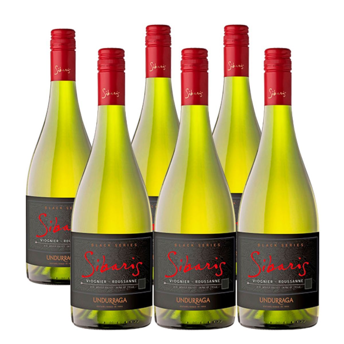 UNDURRAGA - 6x Vino Undurraga Sibaris Black Series Viognier-Roussane
