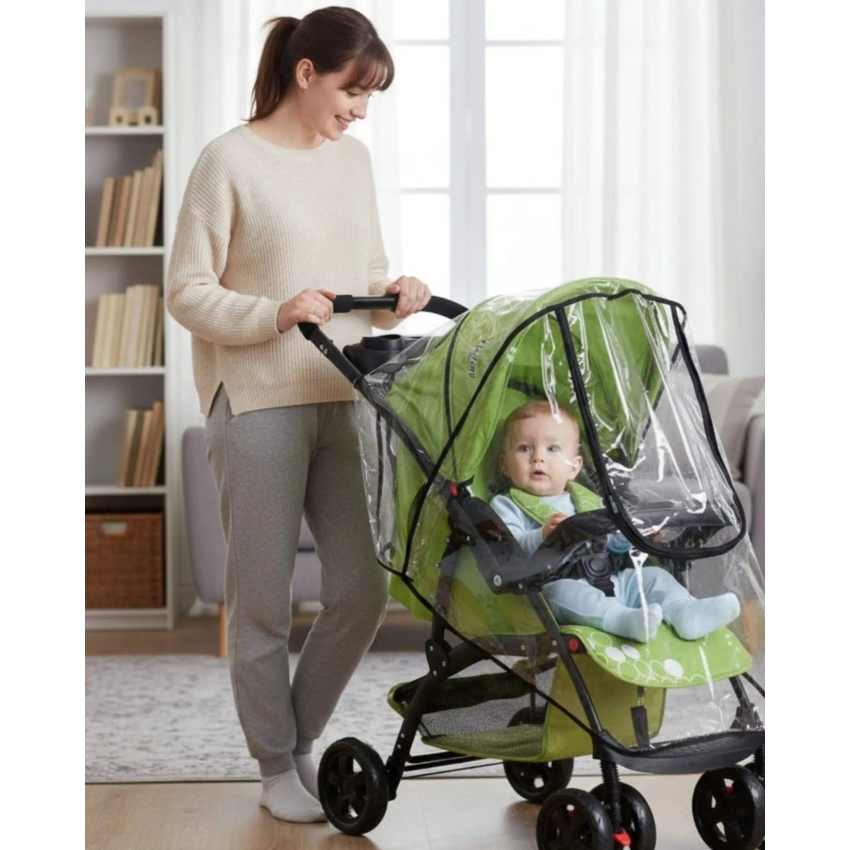 GENERICO - Protector Universal Coche Bebé con Cierre Impermeable