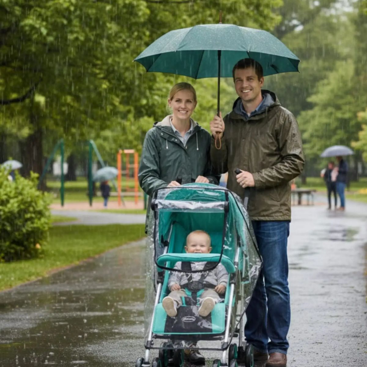 GENERICO - Protector Universal Coche Bebé con Cierre Impermeable