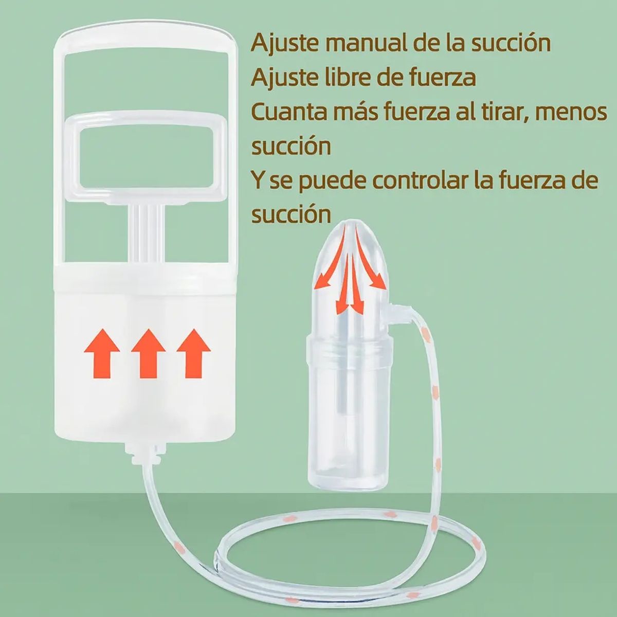 GENERICO - Aspirador Nasal para Bebes Niños saca Mocos con Deposito Transparente