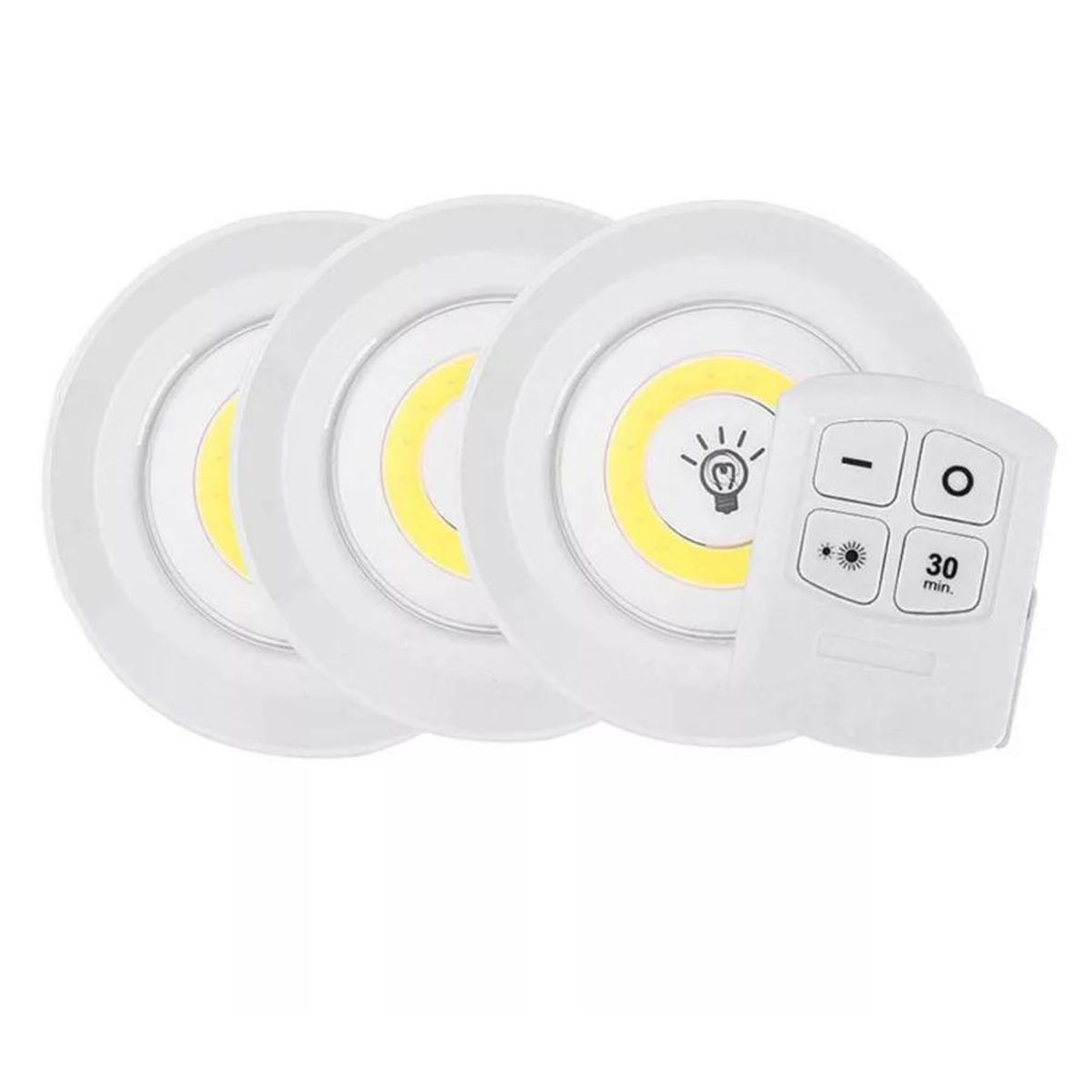 MOVI - Set De 3 Luces Led – Control Remoto y Temporizador.