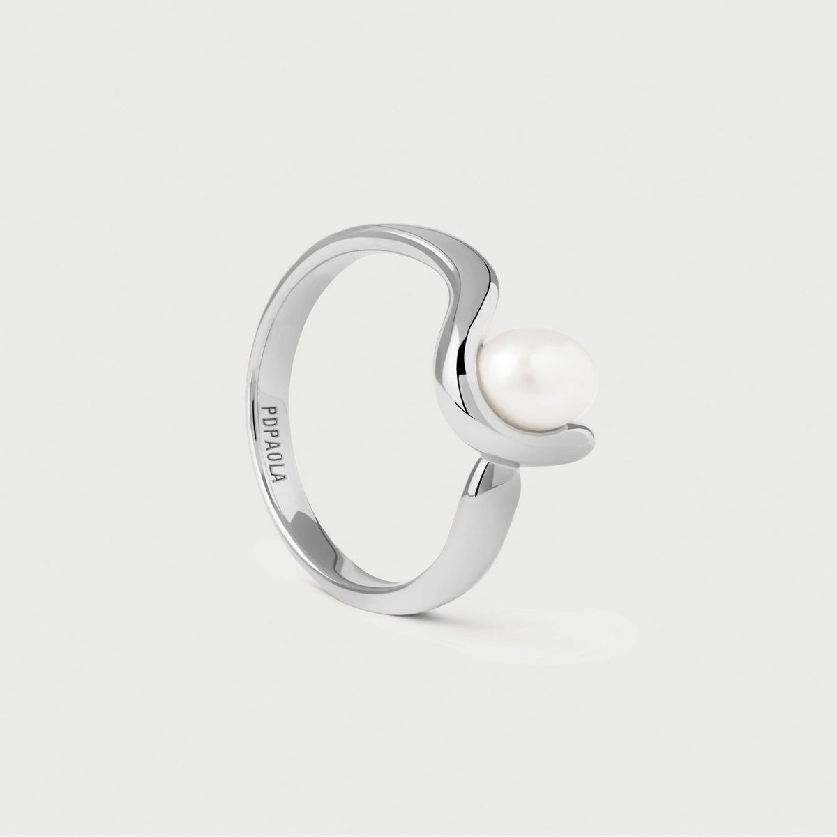 PDPAOLA - Anillo de plata con perla Aura PDPAOLA