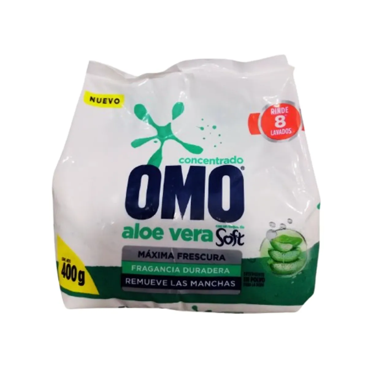 OMO - Pack 2 Detergente En Polvo Omo Aloe Vera 400g