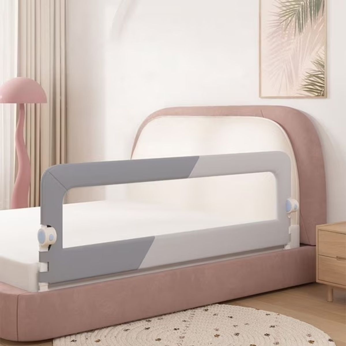 GENERICO - Baranda de Cama 1.5 mt Seguridad Bebe Abatible Ajustable