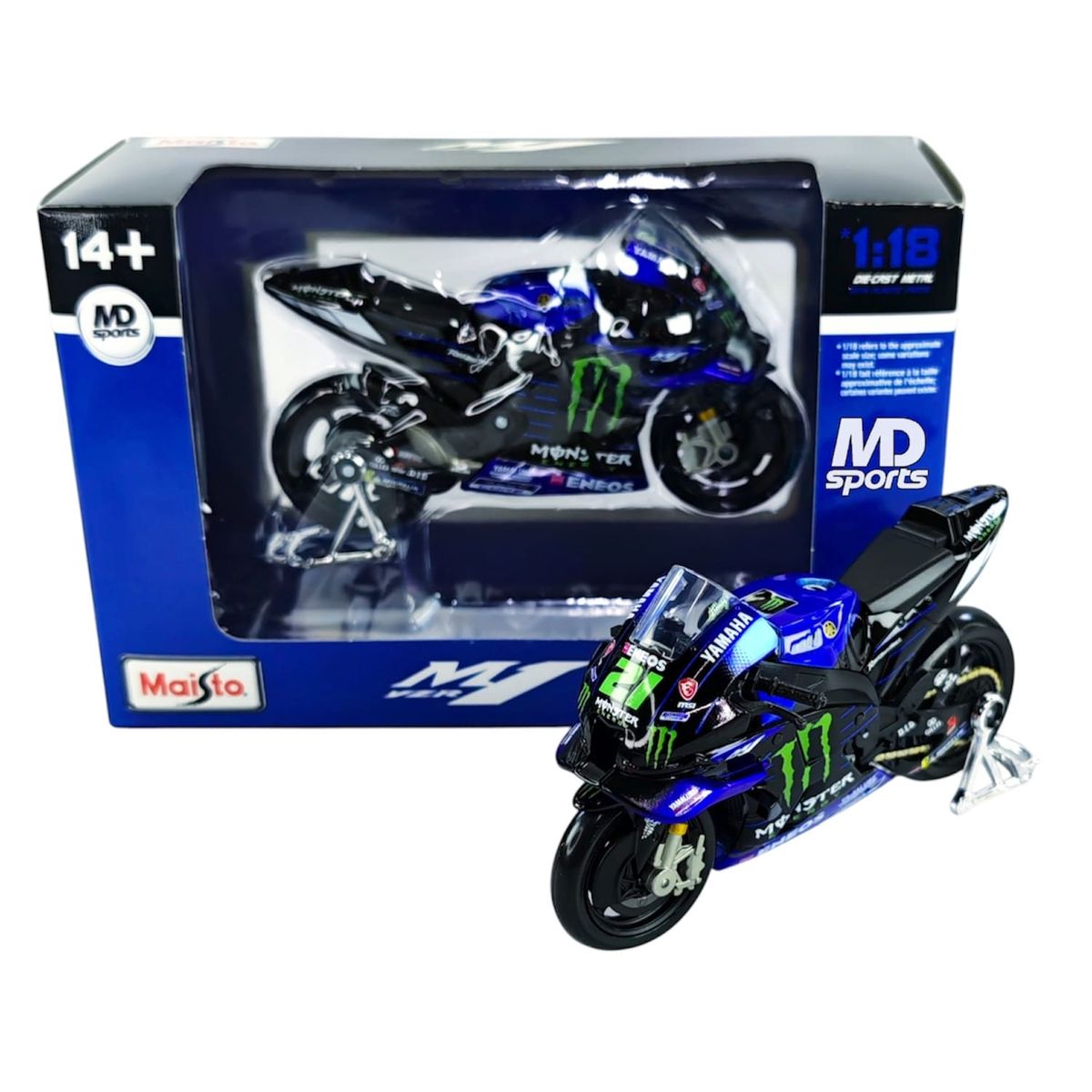 YAMAHA - Moto GP Yamaha YZR-M1 2022 #21 Franco Morbidelli Maisto 1:18