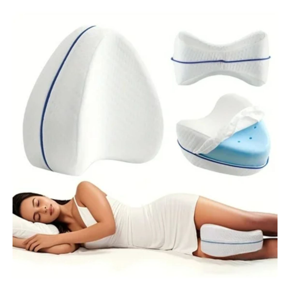 MOVI - Almohada ortopopédica para piernas - Descanso profundo y sin dolor