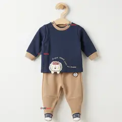 JUMP KIDS - Conjunto 2 Piezas Buzo Pantalón Y Polerón De Algodón Blue Lion Bebé Niño